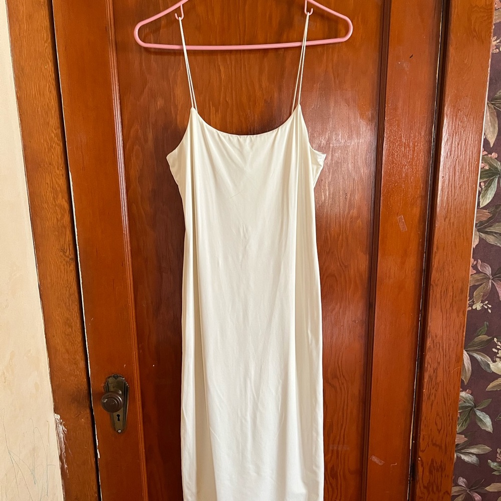 All white summer dress